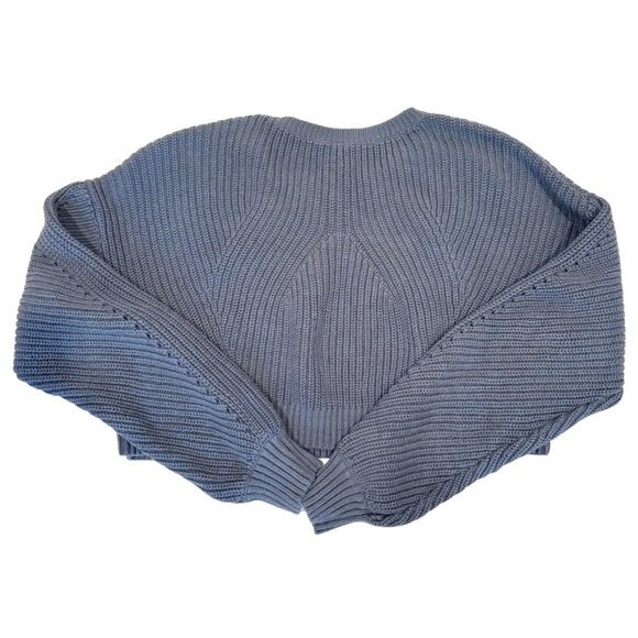 Anthropologie Chunky Knit Cropped Sweater Size Large - Picture 2 of 7